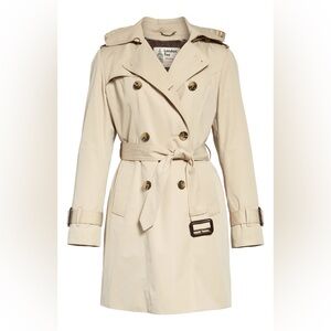 London Fog Heritage Double Breasted Trench Coat with Removable Hood and Liner 1X